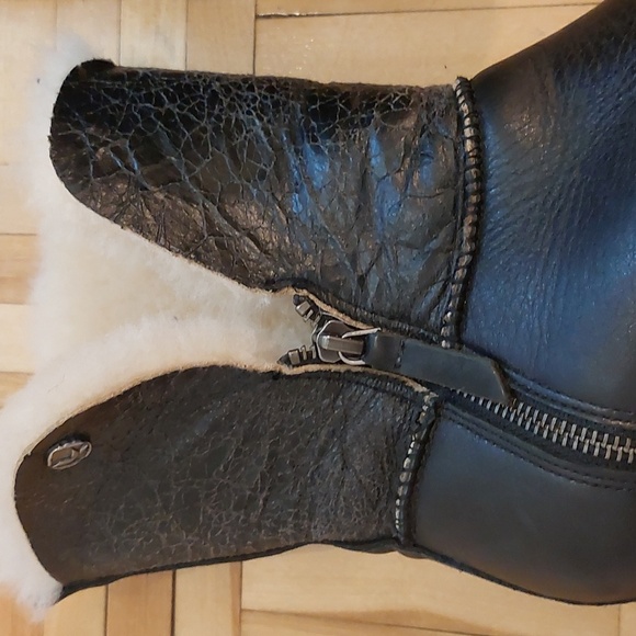 Koolaburra × Uggs La Volta winter boots sheepskin and real fur wool size 6 - Picture 7 of 9